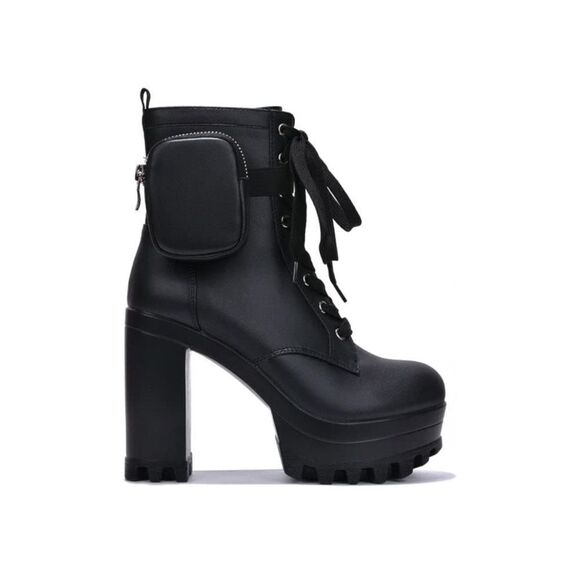 Cape Robbin Monik Platform Chelsea Ankle Boots with Chunky Block Heels Booties M - Picture 2 of 10